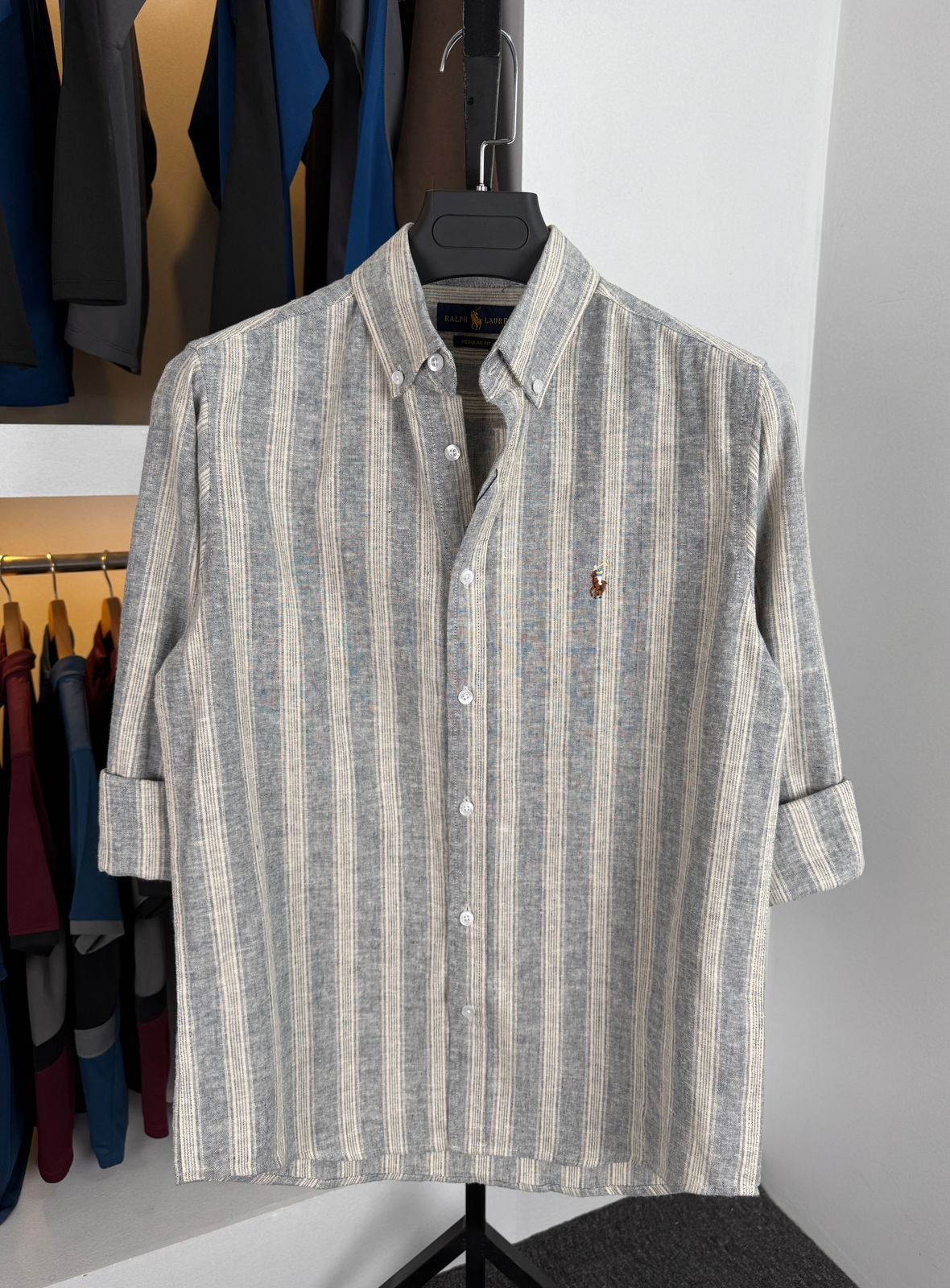 AS-137-.jpeg Mens Exported Check Shirt- AS137 - Image 1