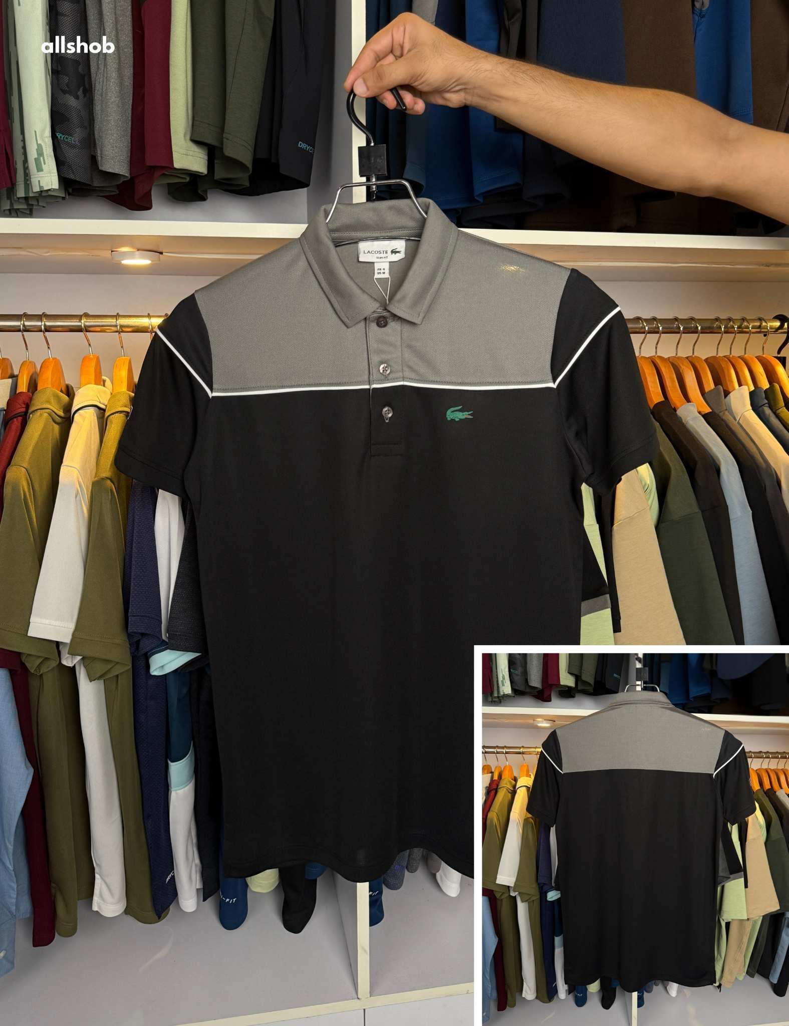 Black_compressed-4-1.jpg Contrast Premium Polo Shirt - Image 1